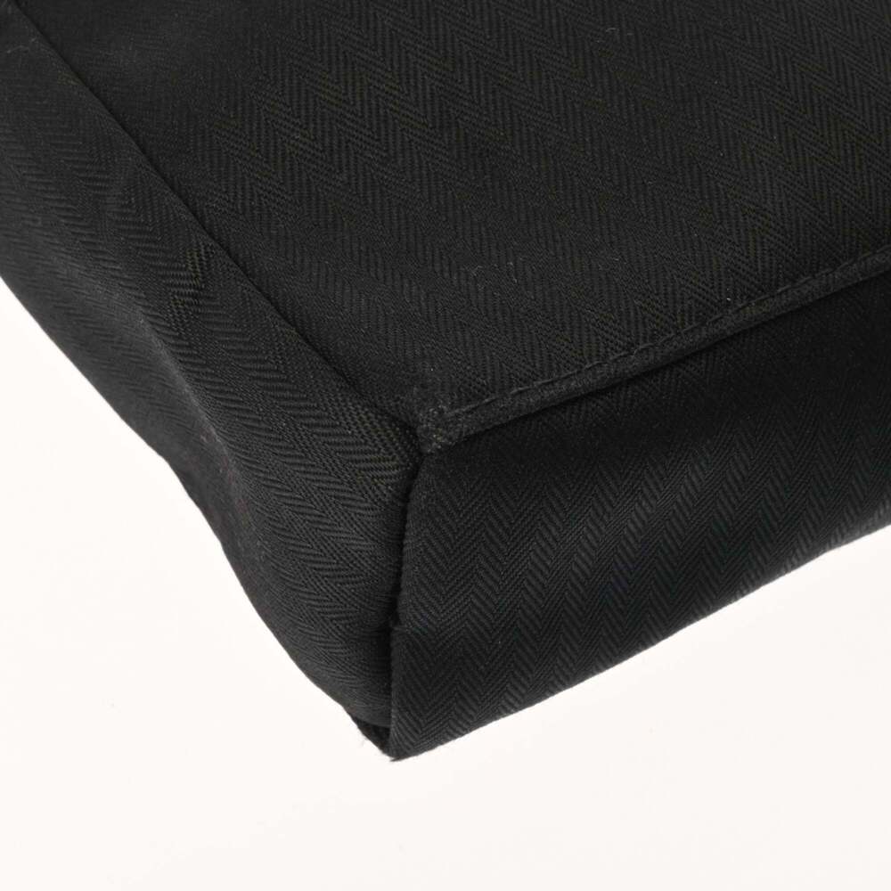 HERMES Acapulco Pochette Bandoulière MM Black Men's/Women's Toile Chevron Vea... - Picture 7 of 11